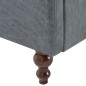 vidaXL Set Divani Chesterfield 2 pz Rivestiti in Tessuto Grigio vidaXL Set Divani Chesterfield 2 pz Rivestiti in Tessuto Grigio