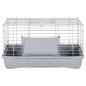 Gabbia Animali Piccoli Grigia 58x32x31cm Polipropilene Metallo Gabbia Animali Piccoli Grigia 58x32x31cm Polipropilene Metallo