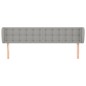 vidaXL Testiera ad Orecchio Grigio Chiaro 203x23x78/88 cm in Tessuto vidaXL Testiera ad Orecchio Grigio Chiaro 203x23x78/88 cm in Tessuto