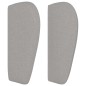 vidaXL Testiera ad Orecchio Grigio Chiaro 203x23x78/88 cm in Tessuto vidaXL Testiera ad Orecchio Grigio Chiaro 203x23x78/88 cm in Tessuto