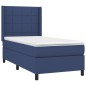 vidaXL Letto a Molle con Materasso e LED Blu 90x190 cm in Tessuto vidaXL Letto a Molle con Materasso e LED Blu 90x190 cm in Tessuto