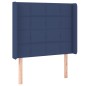 vidaXL Letto a Molle con Materasso e LED Blu 90x190 cm in Tessuto vidaXL Letto a Molle con Materasso e LED Blu 90x190 cm in Tessuto