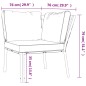 vidaXL Sedia da Giardino con Cuscini Grigi 76x76x79 cm Acciaio