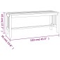 Panca da Giardino 110 cm Legno Massello di Eucalipto