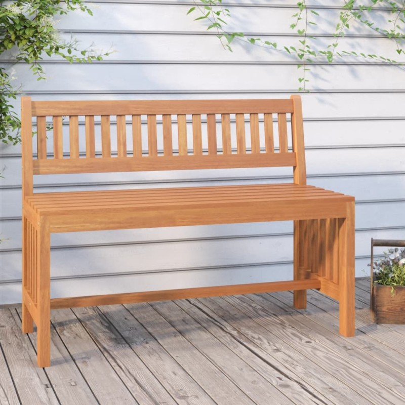 Panca da Giardino 110 cm Legno Massello di Eucalipto Panca da Giardino 110 cm Legno Massello di Eucalipto