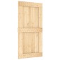vidaXL Porta Scorrevole con Set Hardware 100x210cm Legno Massello Pino vidaXL Porta Scorrevole con Set Hardware 100x210cm Legno Massello Pino