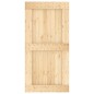 vidaXL Porta Scorrevole con Set Hardware 100x210cm Legno Massello Pino vidaXL Porta Scorrevole con Set Hardware 100x210cm Legno Massello Pino
