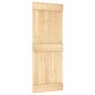 vidaXL Porta Scorrevole con Set Hardware 80x210 cm Legno Massello Pino vidaXL Porta Scorrevole con Set Hardware 80x210 cm Legno Massello Pino