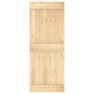vidaXL Porta Scorrevole con Set Hardware 80x210 cm Legno Massello Pino vidaXL Porta Scorrevole con Set Hardware 80x210 cm Legno Massello Pino
