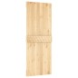 vidaXL Porta Scorrevole con Set Hardware 80x210 cm Legno Massello Pino vidaXL Porta Scorrevole con Set Hardware 80x210 cm Legno Massello Pino