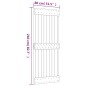 vidaXL Porta Scorrevole con Set Hardware 80x210 cm Legno Massello Pino vidaXL Porta Scorrevole con Set Hardware 80x210 cm Legno Massello Pino