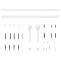 vidaXL Porta Scorrevole con Set Hardware 85x210 cm Legno Massello Pino