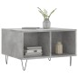 vidaXL Tavolino Salotto Grigio Cemento 60x50x36,5 cm Legno Multistrato