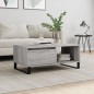 vidaXL Tavolino Salotto Grigio Sonoma 90x50x36,5 cm Legno Multistrato