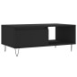 vidaXL Tavolino da Salotto Nero 90x50x36,5 cm in Legno Multistrato
