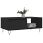 vidaXL Tavolino da Salotto Nero 90x50x36,5 cm in Legno Multistrato