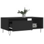 vidaXL Tavolino da Salotto Nero 90x50x36,5 cm in Legno Multistrato