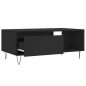 vidaXL Tavolino da Salotto Nero 90x50x36,5 cm in Legno Multistrato