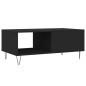 vidaXL Tavolino da Salotto Nero 90x50x36,5 cm in Legno Multistrato