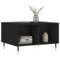 vidaXL Tavolino da Salotto Nero 60x50x36,5 cm in Legno Multistrato