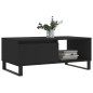 vidaXL Tavolino da Salotto Nero 90x50x36,5 cm in Legno Multistrato