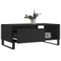 vidaXL Tavolino da Salotto Nero 90x50x36,5 cm in Legno Multistrato