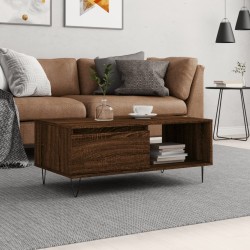 vidaXL Tavolino da Salotto Rovere Marrone 90x50x36,5 cm in Multistrato