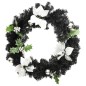 vidaXL Ghirlanda Natalizia con Luci LED Nera 60 cm in PVC vidaXL Ghirlanda Natalizia con Luci LED Nera 60 cm in PVC