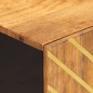 vidaXL Mobiletto da Bagno Marrone e Nero 38x33,5x58 cm Legno di Mango