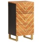 vidaXL Credenza Marrone e Nera 40x33,5x75cm in Legno Massello di Mango vidaXL Credenza Marrone e Nera 40x33,5x75cm in Legno Massello di Mango