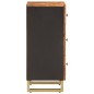 vidaXL Credenza Marrone e Nera 40x33,5x75cm in Legno Massello di Mango vidaXL Credenza Marrone e Nera 40x33,5x75cm in Legno Massello di Mango