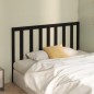 Testiera per Letto Nera 146x4x100 cm in Legno Massello di Pino Testiera per Letto Nera 146x4x100 cm in Legno Massello di Pino