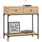 vidaXL Tavolino Consolle Rovere Sonoma 75x34,5x75cm Legno Multistrato vidaXL Tavolino Consolle Rovere Sonoma 75x34,5x75cm Legno Multistrato