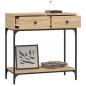 vidaXL Tavolino Consolle Rovere Sonoma 75x34,5x75cm Legno Multistrato vidaXL Tavolino Consolle Rovere Sonoma 75x34,5x75cm Legno Multistrato