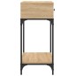 vidaXL Tavolino Consolle Rovere Sonoma 75x34,5x75cm Legno Multistrato vidaXL Tavolino Consolle Rovere Sonoma 75x34,5x75cm Legno Multistrato