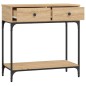 vidaXL Tavolino Consolle Rovere Sonoma 75x34,5x75cm Legno Multistrato vidaXL Tavolino Consolle Rovere Sonoma 75x34,5x75cm Legno Multistrato
