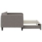 vidaXL Divano Letto con Letto Estraibile Tortora 90x200 cm in Tessuto