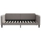 vidaXL Divano Letto con Letto Estraibile Tortora 90x200 cm in Tessuto