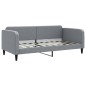 vidaXL Divano Letto Estraibile Materassi Grigio Chiaro 90x190 Tessuto vidaXL Divano Letto Estraibile Materassi Grigio Chiaro 90x190 Tessuto