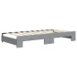 vidaXL Divano Letto Estraibile Materassi Grigio Chiaro 90x190 Tessuto vidaXL Divano Letto Estraibile Materassi Grigio Chiaro 90x190 Tessuto