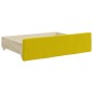 vidaXL Divano Letto Estraibile con Cassetti Giallo 80x200cm in Velluto