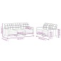 vidaXL Set di Divani 2 pz con Cuscini Crema in Tessuto vidaXL Set di Divani 2 pz con Cuscini Crema in Tessuto