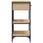 vidaXL Tavolino Consolle Rovere Sonoma 75x34,5x75cm Legno Multistrato vidaXL Tavolino Consolle Rovere Sonoma 75x34,5x75cm Legno Multistrato