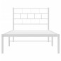 vidaXL Giroletto con Testiera Metallo Bianco 100x200 cm vidaXL Giroletto con Testiera Metallo Bianco 100x200 cm