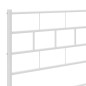 vidaXL Giroletto con Testiera e Pediera Metallo Bianco 107x203 cm vidaXL Giroletto con Testiera e Pediera Metallo Bianco 107x203 cm