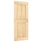 vidaXL Porta Scorrevole con Set Hardware 85x210 cm Legno Massello Pino