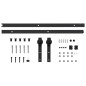vidaXL Porta Scorrevole con Set Hardware 85x210 cm Legno Massello Pino