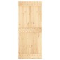 vidaXL Porta Scorrevole con Set Hardware 85x210 cm Legno Massello Pino vidaXL Porta Scorrevole con Set Hardware 85x210 cm Legno Massello Pino