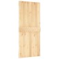 vidaXL Porta Scorrevole con Set Hardware 90x210 cm Legno Massello Pino vidaXL Porta Scorrevole con Set Hardware 90x210 cm Legno Massello Pino
