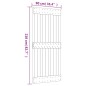 vidaXL Porta Scorrevole con Set Hardware 90x210 cm Legno Massello Pino vidaXL Porta Scorrevole con Set Hardware 90x210 cm Legno Massello Pino
